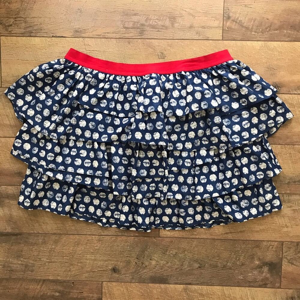 Lane Bryant Blue and Red Mini Skirt